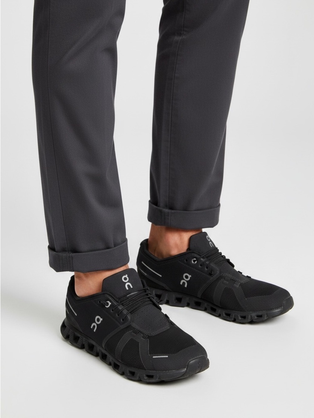 On Cloud 6 Men's Black Performance Sneakers 10.5